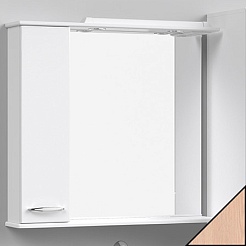 Водолей Зеркальный шкаф Колумбия 85 L дуб – фотография-1